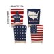thumbnail image 3 of YiJuHui Independence Day Chair Covers Set of 4, Patriotic Memorial Day 4th of July Decorations for Home Kitchen Dining Party, Reusable Polyester Holiday Chair Back Covers, Flag Theme Party Supplies, 3 of 6