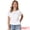 White, variant on DARING DIVA Women's Short Sleeve Hollow Out Casual Eyelet Tops S White