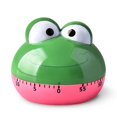 thumbnail image 1 of Minuterie de cuisine mécanique en forme d'animal de dessin animé, minuterie manuelle précise de 60 minutes pour étudiants, grenouille, 1 of 4