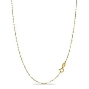 Kezef Gold Plated Sterling Silver Cable Chain Necklace