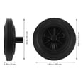thumbnail image 2 of HONMEET Rubber Trash Can Wheels for Wheelchair Use Lightweight Smooth Moving 2 Pcs, 2 of 6