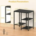 thumbnail image 2 of 4-Tier Adjustable Kitchen Microwave Stand, Multi-Purpose Metal Storage Cart for Coffee Station and Living Room, 2 of 6