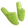 thumbnail image 1 of Qarigey Zapatillas de casa Calzado cálido Suministros de invierno Multicolor Larga duración Lavable Suavidad Piel Cierre Artesanía Zapatilla Accesorios de calzado Verde 40-41, 1 of 6