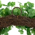 thumbnail image 6 of Northlight Shamrock Welcome St. Patrick's Day Twig Wreath - 20" - Unlit, 6 of 6