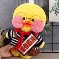 thumbnail image 3 of 30cm Cute Lalafanfan Cafe Yellow Ducks With Clothes Stuffed Soft Toy Soothing Toys Animal Dolls Pillow For Girls Birthday Gifts, 3 of 5