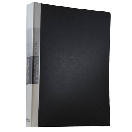 JAM Display Book, 8.5 x 11, Black, 1/Pack, 60 Pages per Book