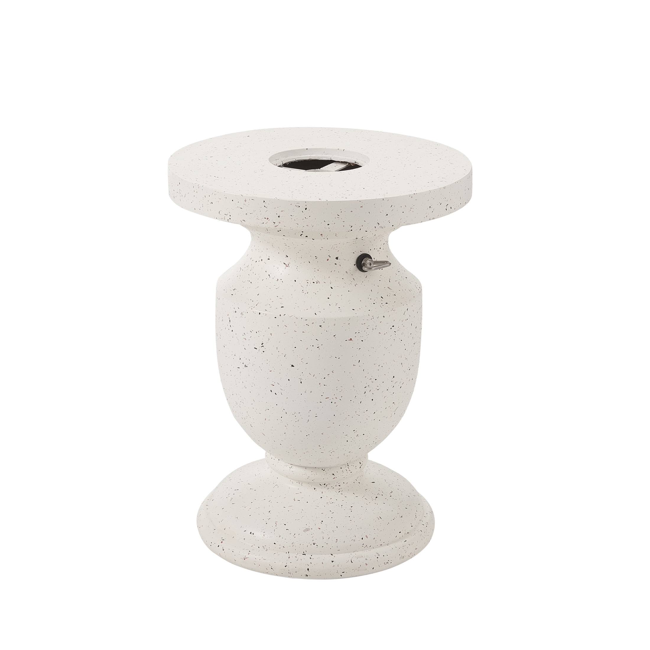 Christopher Knight Home 24.25" Outdoor MGO Umbrella Base Stand, Multiple Cap Sizes, White Speckled