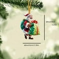 thumbnail image 3 of Mecorevxz Christmas Decorations Acrylic Flat Cute Santa Claus Style Christmas Tree Party Hanging Decorations for Home Decoration，Christmas Gifts, 3 of 7
