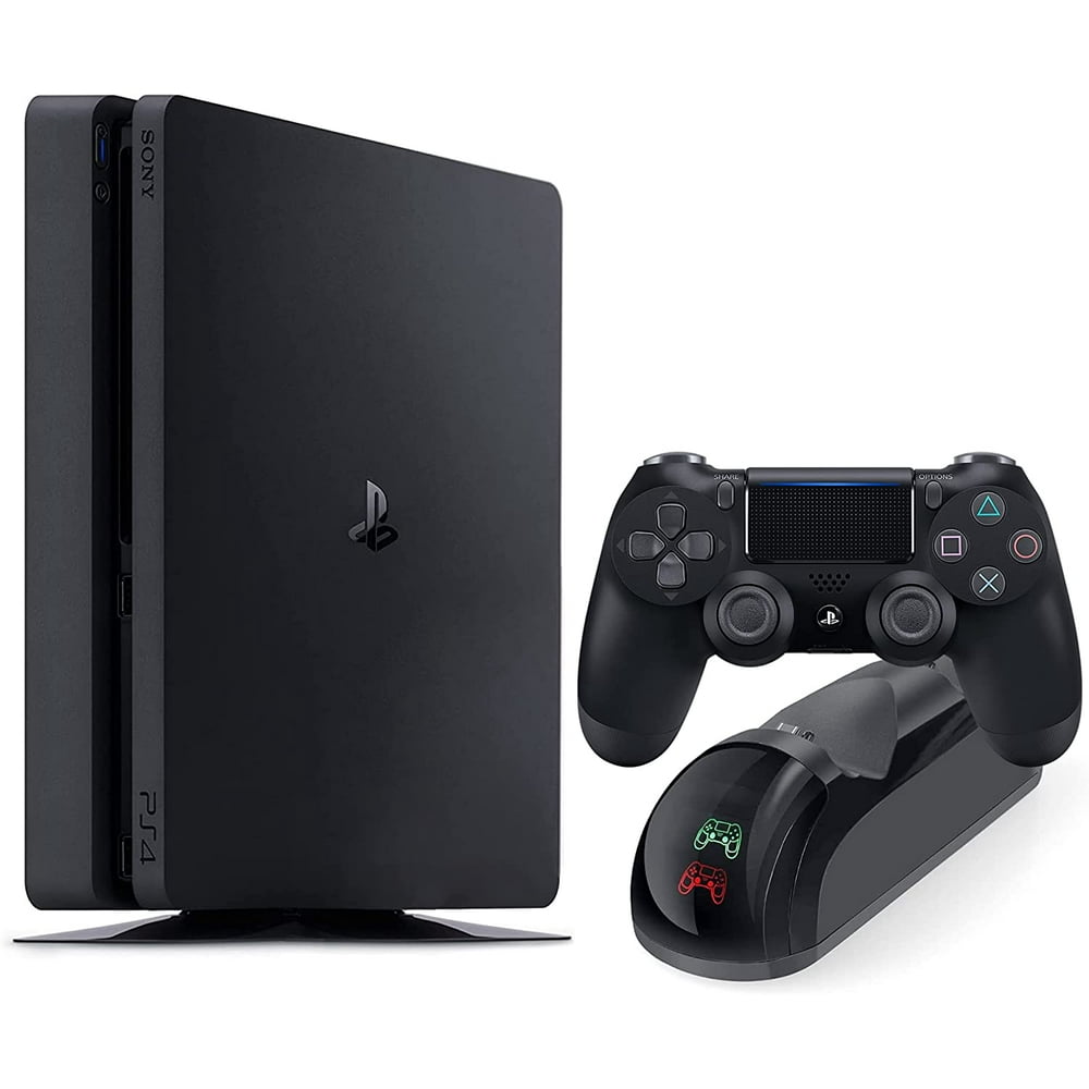 Playstation 4 Slim 500GB Console with Black Wireless Controller and ...