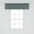 thumbnail image 2 of Ambesonne Paisley Window Valance, Tribal Vibrant Pattern, 54" X 12", Slate Blue Coral, 2 of 3