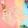 thumbnail image 4 of Guantes de encaje para mujer, guantes para fiesta de té, guantes cortos de cortesía, guantes de novia vintage con flores para mujer, cena de boda, 4 of 5