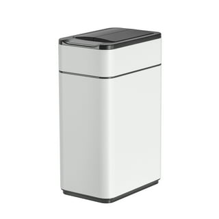 Kitchen Trash Can - ELPHECO - 40 Liter / 10.6 Gallon Automatic Trash Can with Butterfly Lid, Brushed Stainless Steel Finish, Motion Sensor Garbage