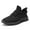 Black, variant on Dumajo Mens Sneakers Fashion Athletic Running Shoes Casual Walking Sport Lightweight Breathable Comfortable Shoes