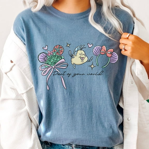 Comfort Colors Disney Princess Ariel Part of Your World T-shirt, Little Mermaid and Prince Shirt, Magic Castle