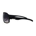 thumbnail image 4 of Mens Luxury Oversize Sport Plastic Racer Sunglasses Matte Black, 4 of 4