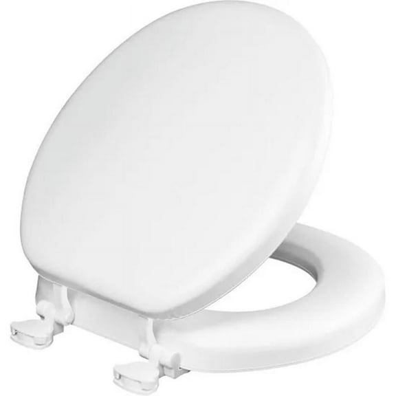 Bemis 4006560 Round Black Soft Toilet Seat, Black