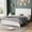 White, variant on Farmhouse Queen Bed with Barn Door Headboard & Footboard, Solid Pine Construction, Reinforced Frame, 8.1" Under-Bed Storage, No Box Spring Needed, White
