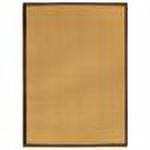 Linon Home - Natural Wool Rug with Jute Backing, Cork/Gold Border