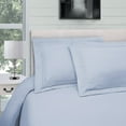 thumbnail image 1 of Infinity Microfiber Wrinkle-Resistant Duvet Cover and Embroidered Pillow Sham Set Light Blue / Twin/Twin XL, 1 of 1