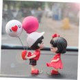 thumbnail image 4 of UPOUART 1Jgo Adornos Para Tablero De Carro Pareja Rojo Interior Con Romántico Y Globos, 4 of 8