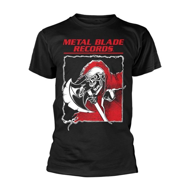 Metal Blade Records Adult Old School Reaper Back Print T-Shirt
