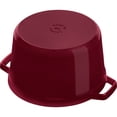 thumbnail image 5 of Staub Cast Iron Dutch Oven 5-qt Tall Cocotte, Made in France, Serves 5-6, Grenadine, 5 of 14