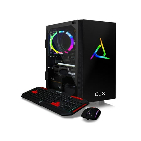 CLX - SET Gaming Desktop - AMD Ryzen 9 5900X - 32GB Memory - NVIDIA GeForce RTX 3070 - 480GB SSD + 3TB HDD - Black