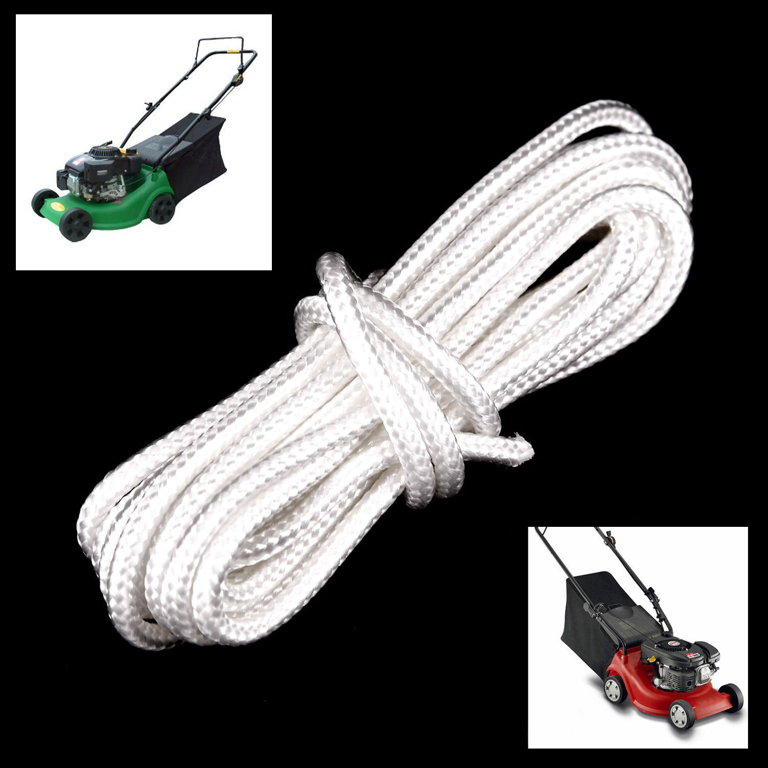 Recoil Starter Pull Start Cord Rope Suitable For Most Lawn Mower Engine Replace 