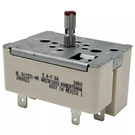 Range 6" Burner Control Switch Replaces General Electric WB23K10002