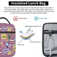 thumbnail image 4 of Back To School Arts Crafts Pattern Thermal Insulated Lunch Bag Women Resuable Lunch Tote for School Multifunction Food Box, 4 of 7