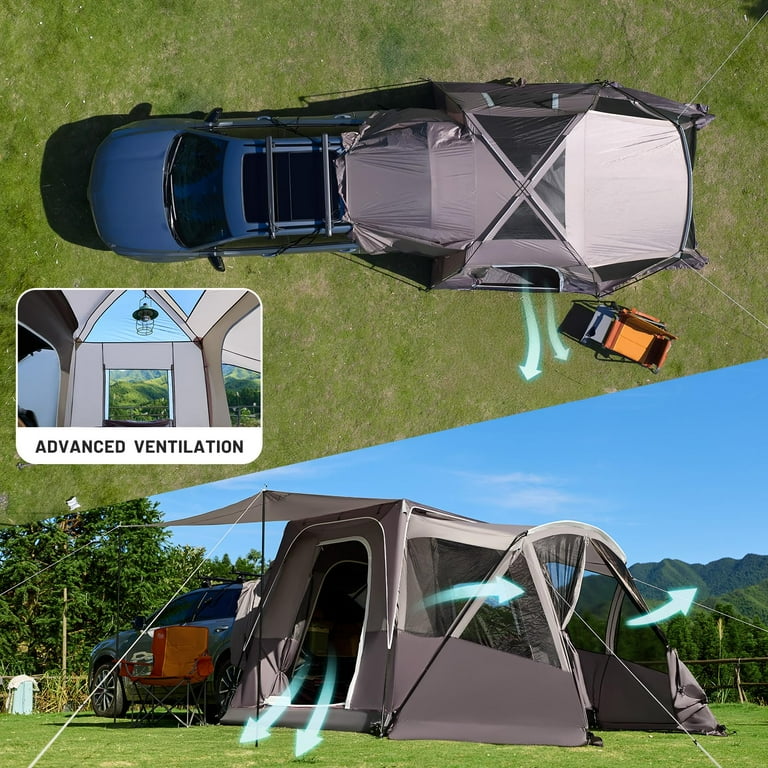 TIMBER RIDGE, SUV Tent, 5-9 Person with Screen Porch and Awning