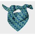 thumbnail image 3 of Bimba Green Aztec Geometric Printed Pure Silk Scarf For Hair Neck Head Bandanas For Women 40 x 40 Inches, 3 of 6
