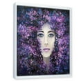 thumbnail image 3 of Portrait of A Lady With Purple Lavender Flowers 30 in x 40 in Framed Painting Canvas Art Print, by Designart, 3 of 5