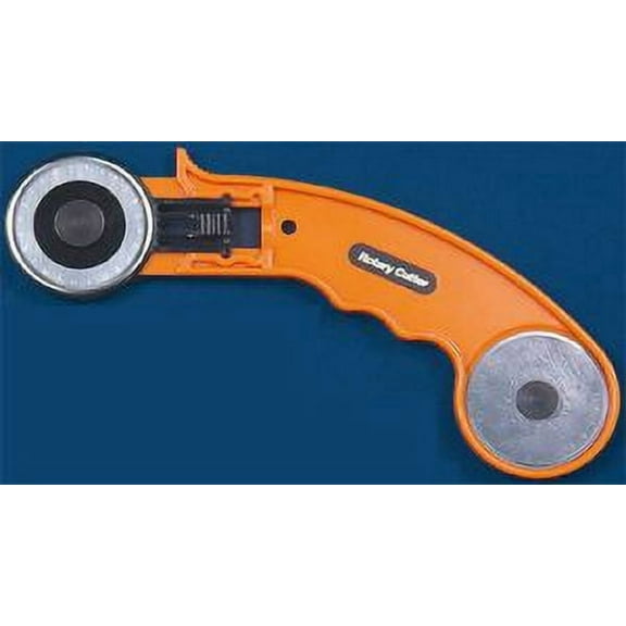 Excel Blades - Large Rotary Cutter with 2 Replacement Blades, 45mm Precision Fabric Cutter