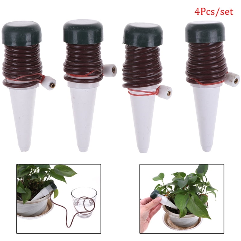 4PCS Plant Self Watering Stakes Automatic Drip Spikes Irrigation System Garde.WA 