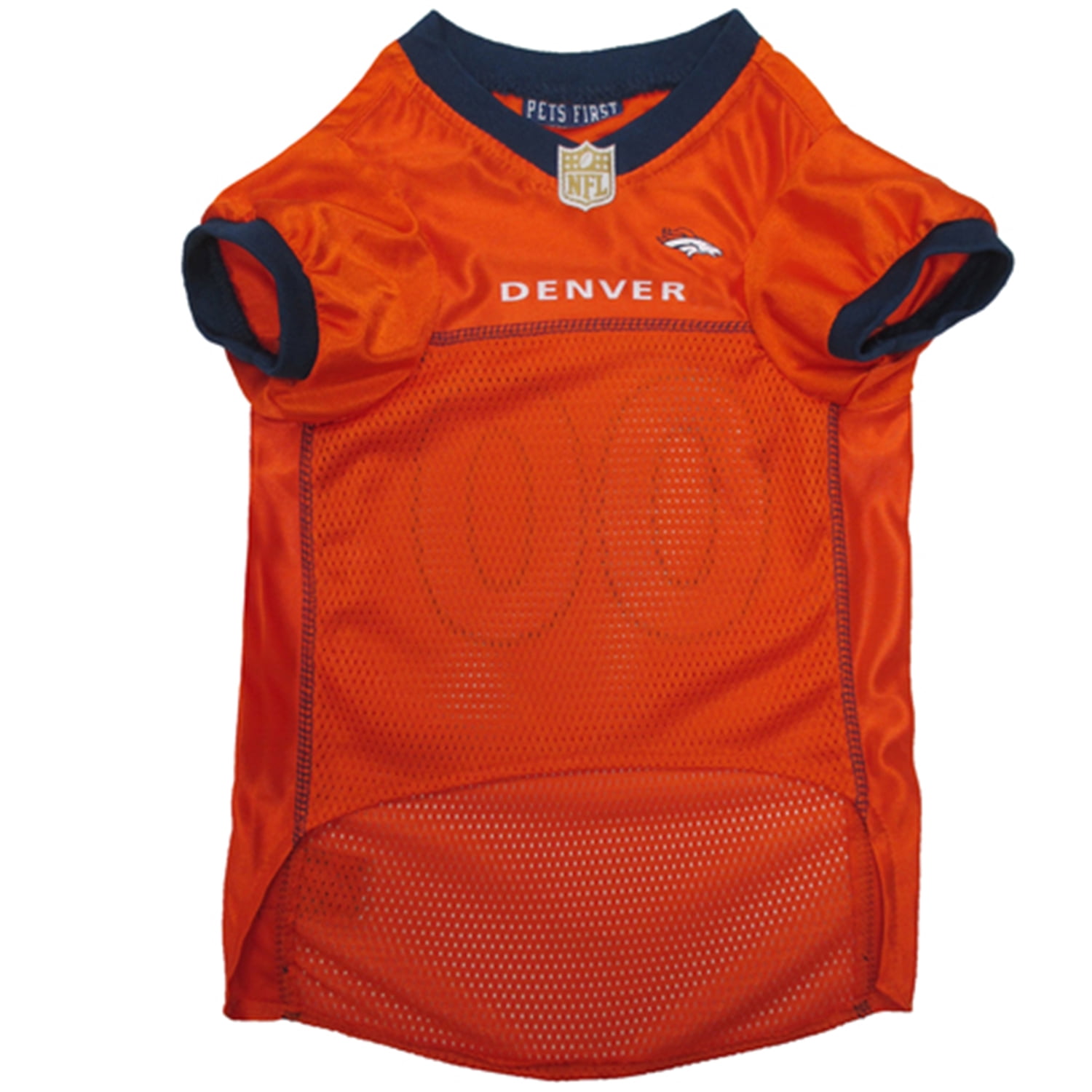 Pets First NFL Denver BroncosLicensed Mesh Jersey for Dogs and Cats - Small