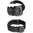 thumbnail image 6 of 26mm Black Crazy Horse Leather Strap Black Buckle Leather Watch Band With Double Sides Leather Watch Strap, 6 of 6