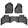 thumbnail image 1 of MAXLINER Tapis de Sol Ensemble Doublure 2 Rangées Noir pour 2012-2018 RAM 1500 Quad Cab, 1 of 4