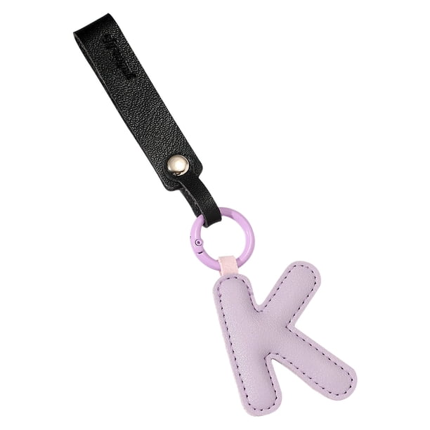 Accesorios para Coches Lindos Nuevo Cuero Carta Inglesa Llavero Colgante Bolsa de Llavero para Coches Accesorios para Coches Colgantes
