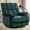 Blue, variant on Oversized Recliner Chair 350 lb Weight Capacity, Home Oversized Velvet Manual Chair Recliner Overstuffed Arms and Back for Home Theater Living Room Beige