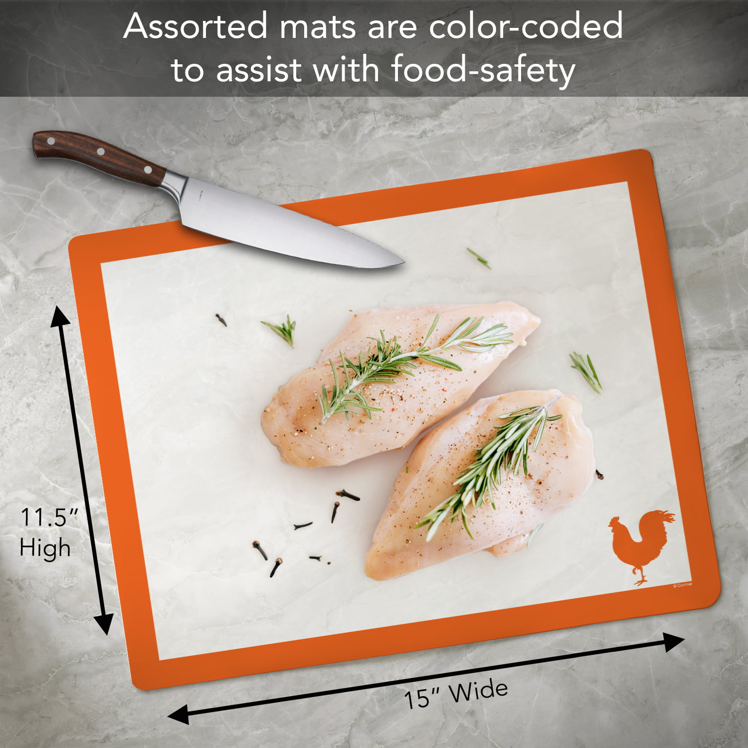 Plastic Flexible Cutting Boards for Kitchen Set of 4, WK Colored Cutting  Board Mats with Food Icons, Non-Slip Cutting Mats, BPA Free, Dishwasher Safe  - Yahoo Shopping