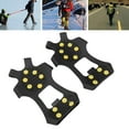 thumbnail image 4 of Crampons à Glace, Crampons à Crampons Antidérapants pour Chaussures, Crampons de Randonnée pour Chaussures, 10 Crampons en Acier, Traction de Marche, Poignées pour la Neige, Crampons, 4 of 7
