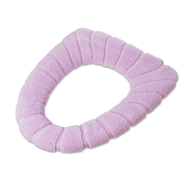 Yuarrent Cojín para asiento de inodoro, suministro de baño, alfombrillas tejidas, decoración, mantenimiento del calor, accesorios decorativos Juegos de accesorios de baño