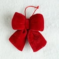 thumbnail image 2 of Red Christmas Bows Outdoor Decorations,Velvet Christmas Tree Topper Bow, Large Wreath Bow Party Supplies for Door Fireplace Stairs Railing Porch, 2 of 7