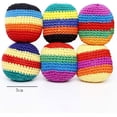 thumbnail image 2 of Footbag Set (6 Pack) – Handmade Crochet Kick Balls – Footbag Juggling Balls for Outdoor Play, Party Games & Coordination Training, 2 of 7