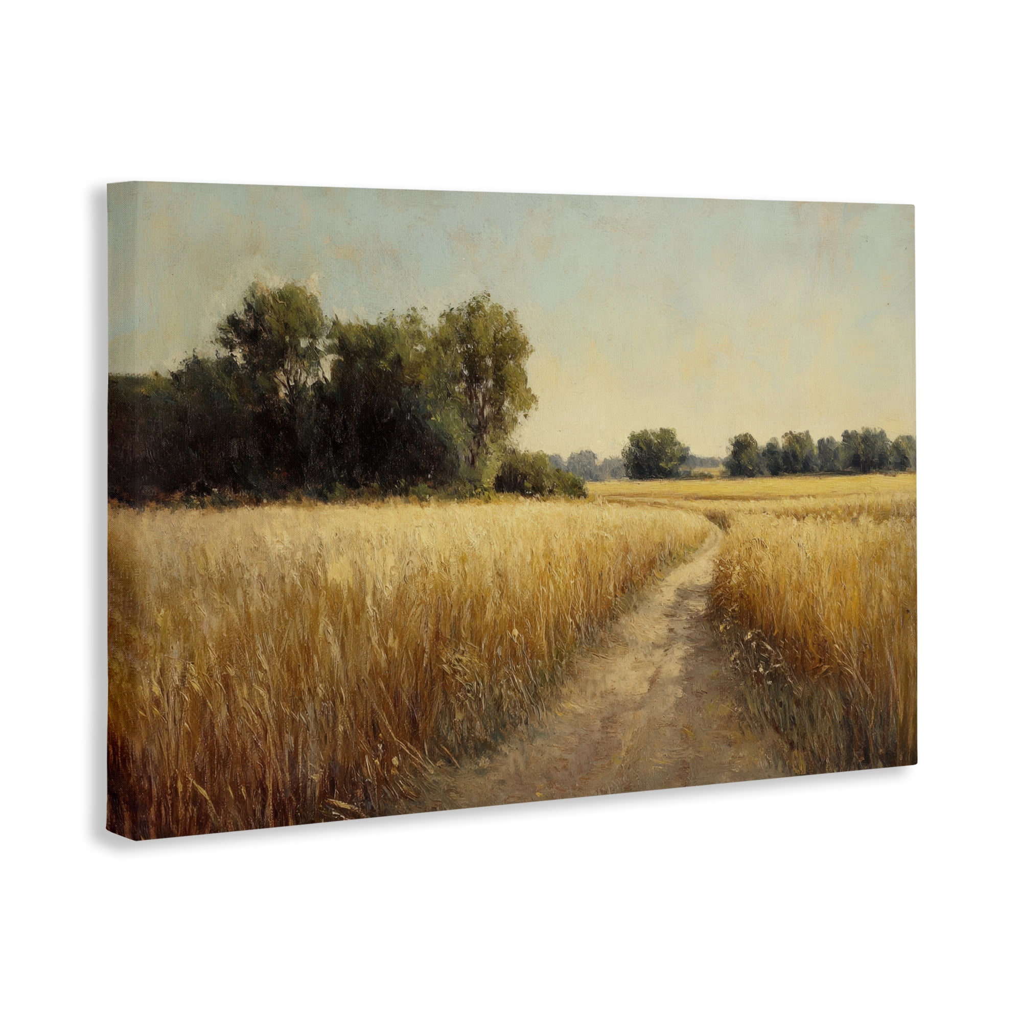 Stupell Industries Sunlit Country Wheat Path Canvas Wall Art, design by Petal Prints Design
