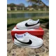 thumbnail image 1 of Size 10 Nike Cortez Womens Shoes 'Panda Black Swoosh' White Sneakers DN1791-107, 1 of 6