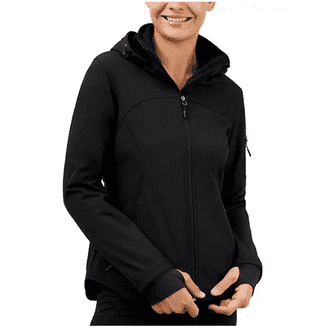 Reebok Women's Fleece-Lined Hooded Windbreaker Jacket, Sizes XS-2X
