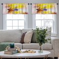 thumbnail image 4 of LALILO Kitchen Curtain Valance Watercolor Oil Venice Rod Pocket Window Curtain 52"x 18" Set of 2, 4 of 5