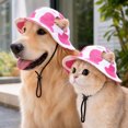 thumbnail image 6 of Pet Sun Hat with Ear Holes and Adjustable Strap for Cats and Dogs, Breathable for Outdoor Walks and Beach, 6 of 7
